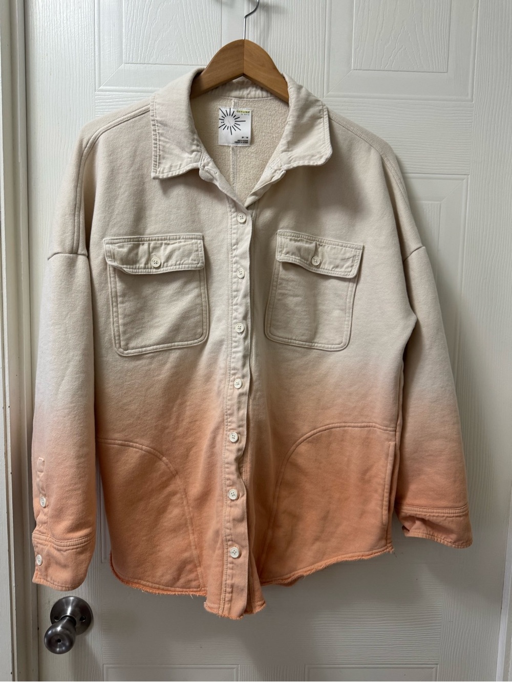 Offline by Aerie Cream Button-Up Shacket